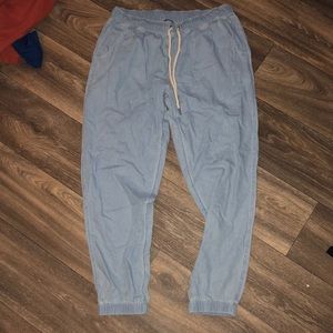Denim joggers
